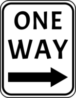 one way sign right icon png