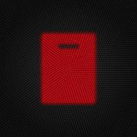 Bag, shopping vector Light red color retro style vector icon on white background