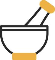 Mortar Pestle Vector Icon Design