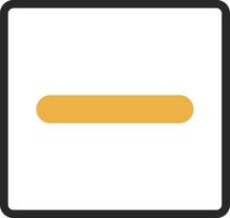 Minus Square Vector Icon Design
