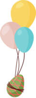 en volant vert Oeuf sur Trois air des ballons. png