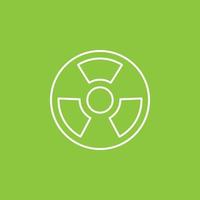 Nuclear, energy icon - Vector. Simple element illustration from UI concept. Nuclear, energy icon - Vector. Infographic concept vector illustration. on white background