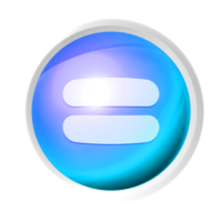 Equal colorful game button png