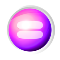 Equal colorful game button png