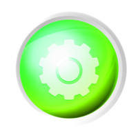ajuste o herramienta símbolo vistoso juego botón png