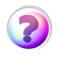 questão marca símbolo colorida jogos botão png