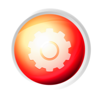 Setting or tool symbol colorful game button png