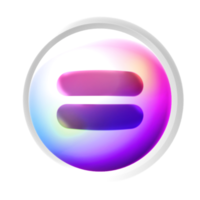 Equal colorful game button png