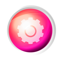 réglage ou outil symbole coloré Jeu bouton png