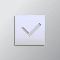 gris color vector fondo- papel estilo vector icono, caja, entregado papel estilo, icono