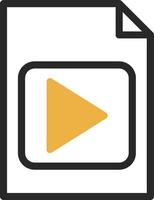 diseño de icono de vector de video de archivo