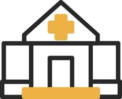 diseño de icono de vector alt de hospital