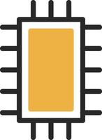 diseño de icono de vector de microchip