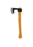 Ax with wooden handle isolated on white background. illustration. vector