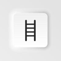 negocio, escalera, metáfora neumorfo estilo vector icono. sencillo elemento ilustración desde ui concepto. negocio, escalera, metáfora neumorfo estilo vector icono. Finanzas concepto vector ilustración. .