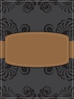 Art Deco vintage invitation template design with illustration of flapper girl. patterns and frames. vector