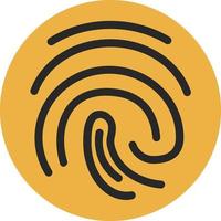 Fingerprint Vector Icon Design