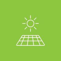 Solar, sun, charger icon - Vector. Simple element illustration from UI concept. Solar, sun, charger icon - Vector. Infographic concept vector illustration. on white background