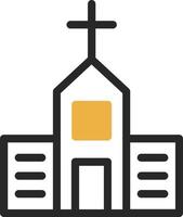 diseño de icono de vector de iglesia