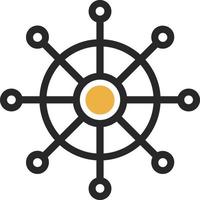 Dharmachakra Vector Icon Design