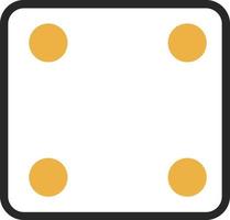 Dice Four Vector Icon Design