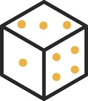 Dice D6 Vector Icon Design