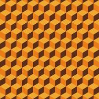 Retro cube pattern abstract background. vector