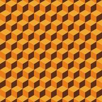 Retro cube pattern abstract background. vector