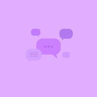 Group Chat discussion or conversation Notification on smartphone application. Online chat messages to debate between people. vector