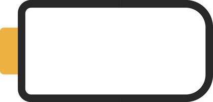 Battery Empty Vector Icon Design