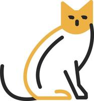 diseño de icono de vector de gato