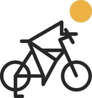 Biking Vector Icon Design