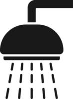 Shower sprinkler spray with water coming down diagonally flat vector icon for apps and websites. Bath, bathroom shower, cloakroom shower, shower head icon