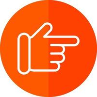 Hand Point Right Vector Icon Design