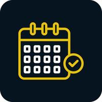 Calendar Check Vector Icon Design