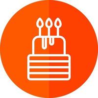 Birthday Cake Vector Icon Design