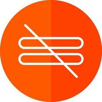 Not Equal Vector Icon Design
