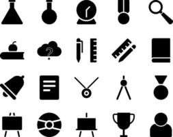 School and Education Icons set. avatar. Vector Illustration Set Of Simple Training Icons. Elements Presentation, Demonstration, University on white background