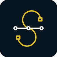 Bezier Curve Vector Icon Design