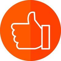 Thumbs Up Vector Icon Design