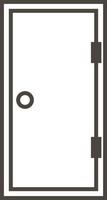 Door, icon in trendy outline style isolated on white background. Door symbol for your web site design, logo, app, UI. Vector illustration, EPS10. - Vector on white background