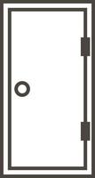 puerta, icono en de moda contorno estilo aislado en blanco antecedentes. puerta símbolo para tu web sitio diseño, logo, aplicación, ui vector ilustración, eps10. - vector en blanco antecedentes