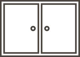 Door, icon in trendy outline style isolated on white background. Door symbol for your web site design, logo, app, UI. Vector illustration, EPS10. - Vector on white background