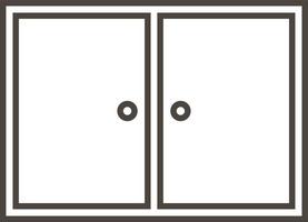 Door, icon in trendy outline style isolated on white background. Door symbol for your web site design, logo, app, UI. Vector illustration, EPS10. - Vector on white background