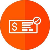 diseño de icono de vector alt de cheque de dinero