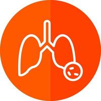 Lungs Virus Vector Icon Design