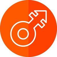 Mars Stroke Vector Icon Design