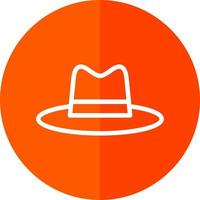 Hat Cowboy Side Vector Icon Design