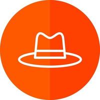 Hat Cowboy Side Vector Icon Design