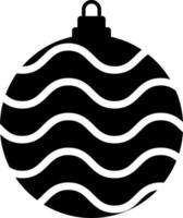 christmas ball icon, flat design best vector icon. Vector icon